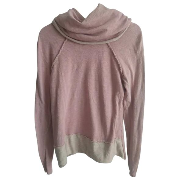 Free People Beach Coocon Cowl Neck Dusty Rose Pink Sweater, Size S, New w/o Tag - Picture 4 of 5